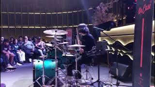 Nguber drummer at solo with Putra Pra Ramadhan 'only The Strong' burgerkill @burgerkillofficial