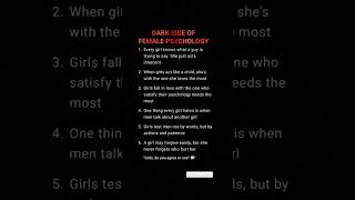 Dark Side of Female Psychology 💔 | Hidden Facts About Girls’ Mindset & Behavior | Wisdom_Weave