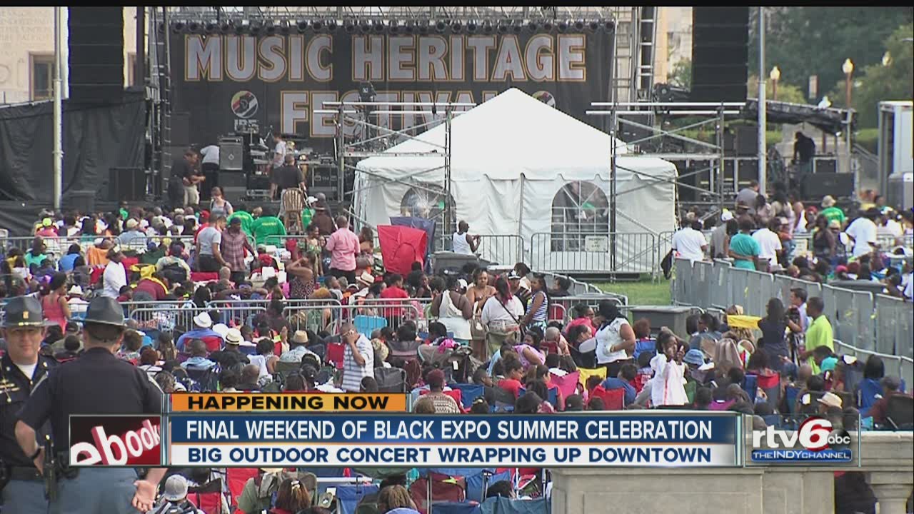 Fans enjoy outdoor concert during final weekend of Indiana Black Expo