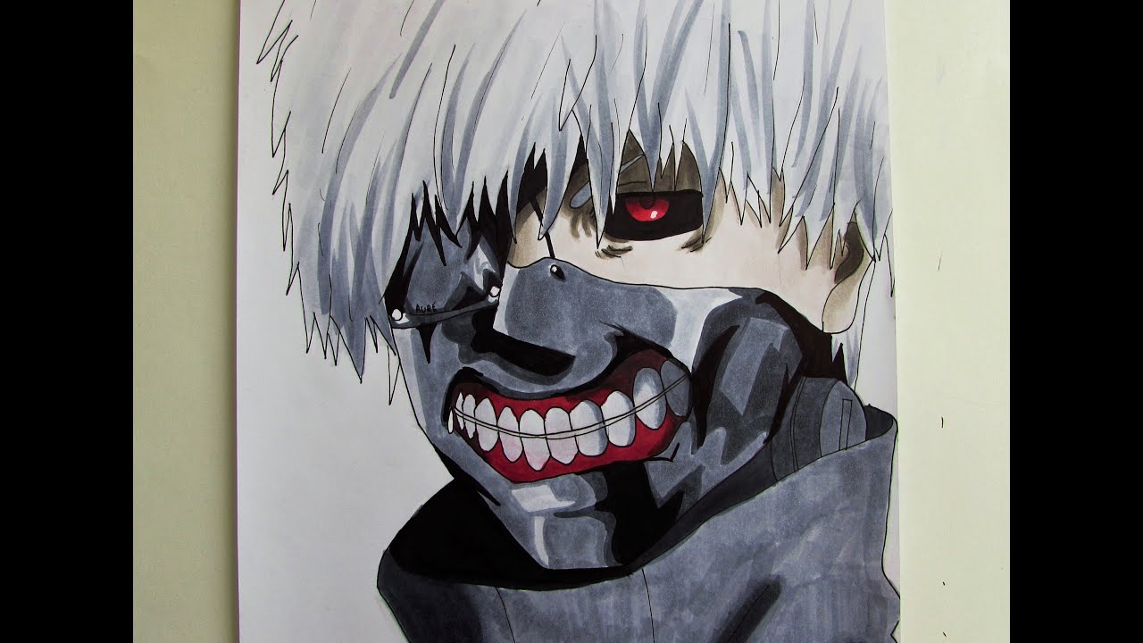 How To Draw Kaneki Ken 東京喰種 カネキ ケン Youtube