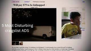 Celebrity 5 Most disturbing craigslist ADS Profile