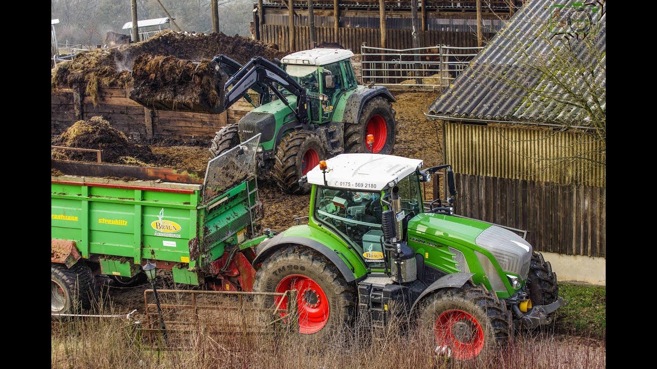 Mist streuen/ Fendt 939 Vario S4/ Fendt 930 Vario TMS/ Fendt Doppelpack [Agrarservice Pascal Braun]