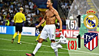 ملخص مباراة ريال مدريد واتلتيكو مدريد 1_1 (5_3) [نهائي دوري أبطال اوروبا 2016] HD + تعليق الشوالي??