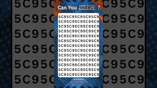 Number Challenge: Can You Spot “9C5” in “5C9” ? #BrainTeaser #MathPuzzle #quiz #mathpuzzle Content