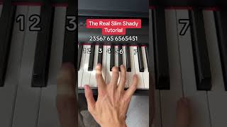 The Real Slim Shady - Eminem Easy Piano Tutorial