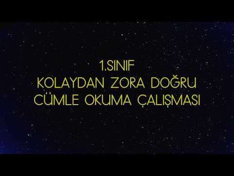 1. Sınıf Kolaydan Zora Doğru Cümle Okuma Çalışması Bol Tekrarlı