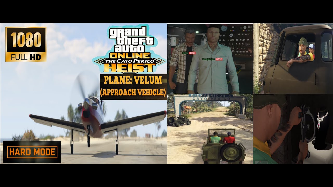 Grand Theft Auto Online Cayo Perico Heist Velum Plane Approach