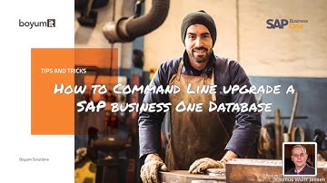 SAP Business One: How to Command-line Upgrade a Database