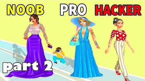 NOOB vs PRO vs HACKER in Fashion Battle Dress to win game Gameplay All Levels