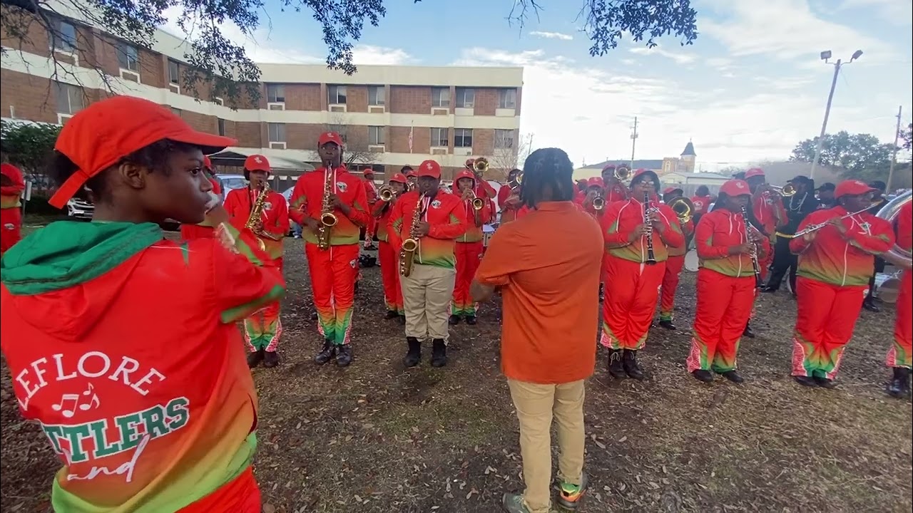 Leflore Might Marching Rattler Band Battles Johnson Abernathy Graetz (JAG) High School (MLK Parade)
