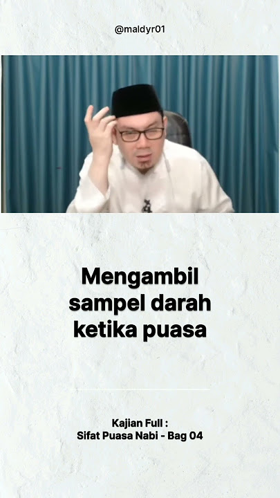 mengambil sampel darah ketika puasa