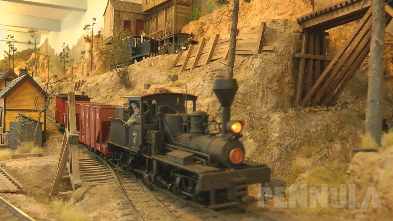 Goldrausch in den USA: Eine Modelleisenbahn der Denver & Rio Grande Western Railroad in Spur Null