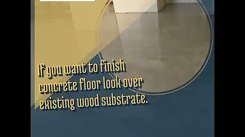 If you want to finish concrete floor look over exi...