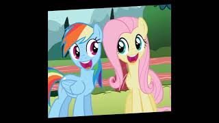 Fluttershy and Rainbow dash edit for @BotShadowSugarOSC