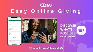 CDM+ Easy Online Giving Webinar