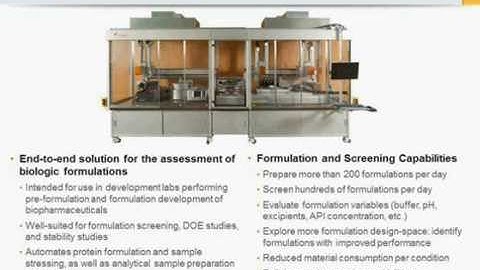 Freeslate | Highly-Automated Procedures for the Assessment of Protein Formulations