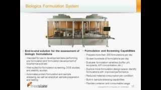 Freeslate | Highly-Automated Procedures for the Assessment of Protein Formulations