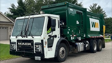 Waste Management’s New Lid Flippin’ Mack LR McNeilus Zero Radius ASL