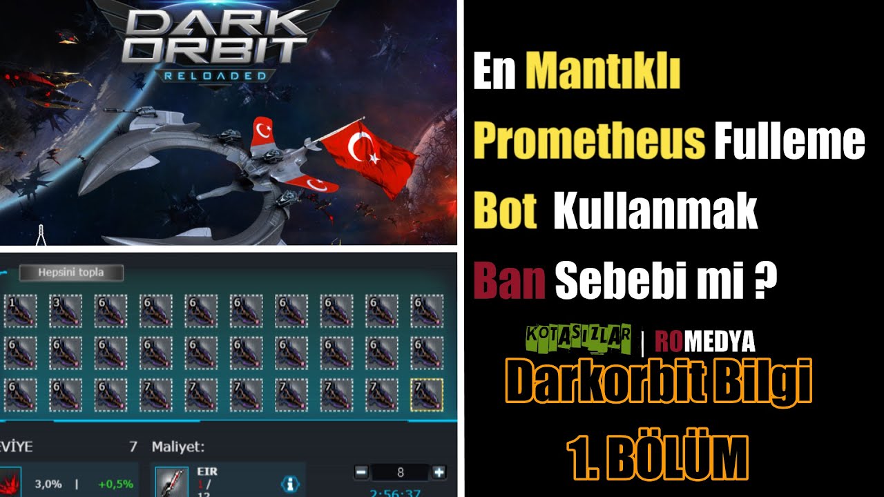 Darkorbit Prometheus Kasma, Bot kullanmak, Ban var mı? 2021 DB#1 - YouTube
