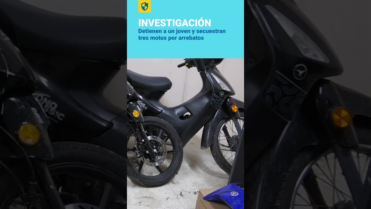 Detienen a un joven y secuestran tres motos por arrebatos