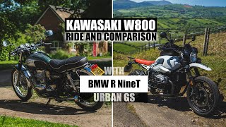 Kawasaki W800 ride and summary after a long break and comparison to my BMW R nineT