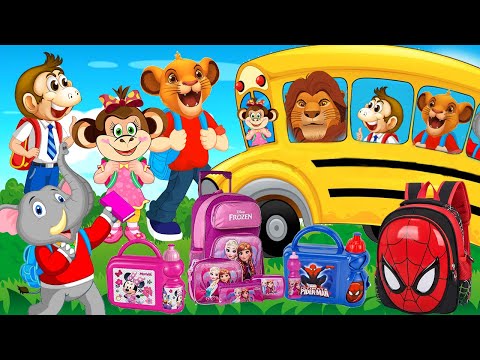 الأسد سيمبا وتحدي شراء أدوات المدرسة شنطة سبايدرمان حكايات سيمبا حواديت هدهد