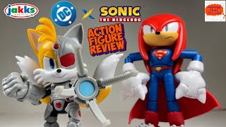 HEROIC? Jakks Pacific DC X Sonic the Hedgehog SUPERMAN KNUCKLES & CYBORG TAILS Action Figure Review