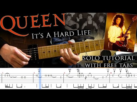 Queen - It's A Hard Life Guitar Solo Lesson