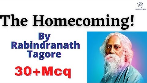 THE HOMECOMING BY RABINDRANATH TAGORE|QUESTIONS AND ANSWERS|MCQ|#sppu#englishliterature|#explore