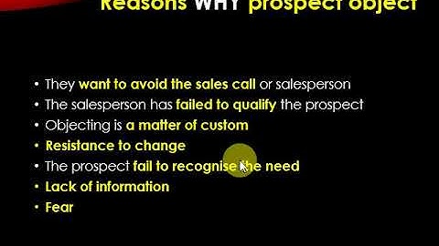 PSH12   CH 9 Handling objections Part 1