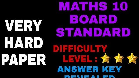 Answer key of maths standard exam set-1 code:- 30/5/1