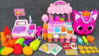 67 Minutes Satisfying with Unboxing Cute Pink Ice Cream Store Cash Register ASMR | Review Toys