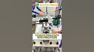 Semi-automatic drilling and tapping machine, round products three directions drilling and tapping