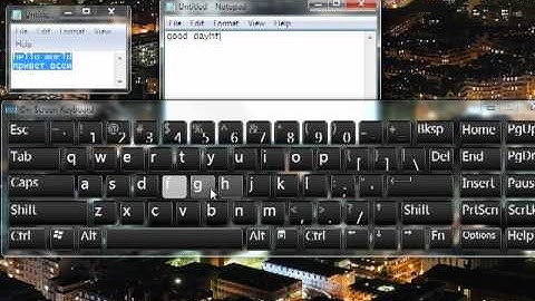 Virtual On-screen Keyboard in Windows 7 and Language Bar