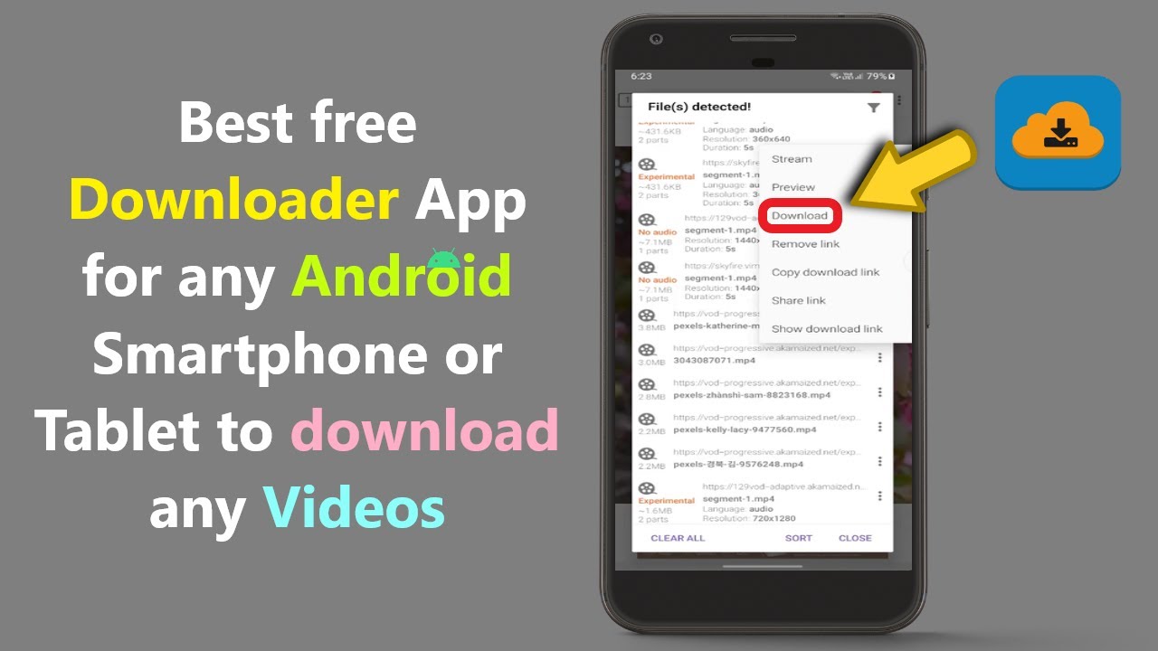 Meilleure application de tlchargement gratuite pour nimporte quel smartphone ou tablette Android pour tlcharger des vidos