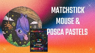 Day 7 of Tricks and Treats! | Matchstick Mouse Autumn | Posca Pastels | Buddy Color | Adult Coloring