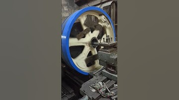 36×8 Stone Crusher Machine wheel 🛞 Retiring.  #shorts