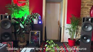 HiFiPig using Totaldac speakers and amp