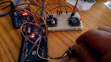 Arduino serial communicating encoder position and displaying on OLED
