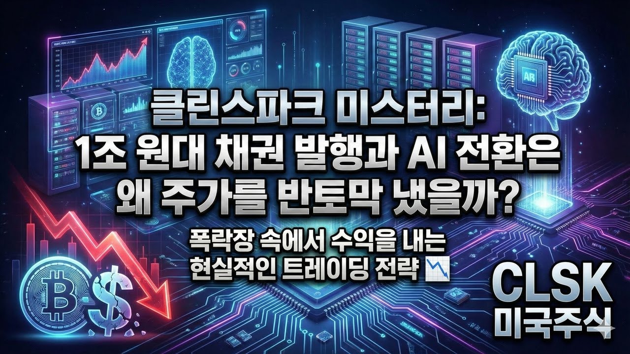 풀버전] 클린스파크 미스터리: 1조 원대 채권 발행과 AI 전환은 왜 주가를 반토막 냈을까? 폭락장 속에서 수익을 내는 현실적인  트레이딩 전략 📉 - YouTube