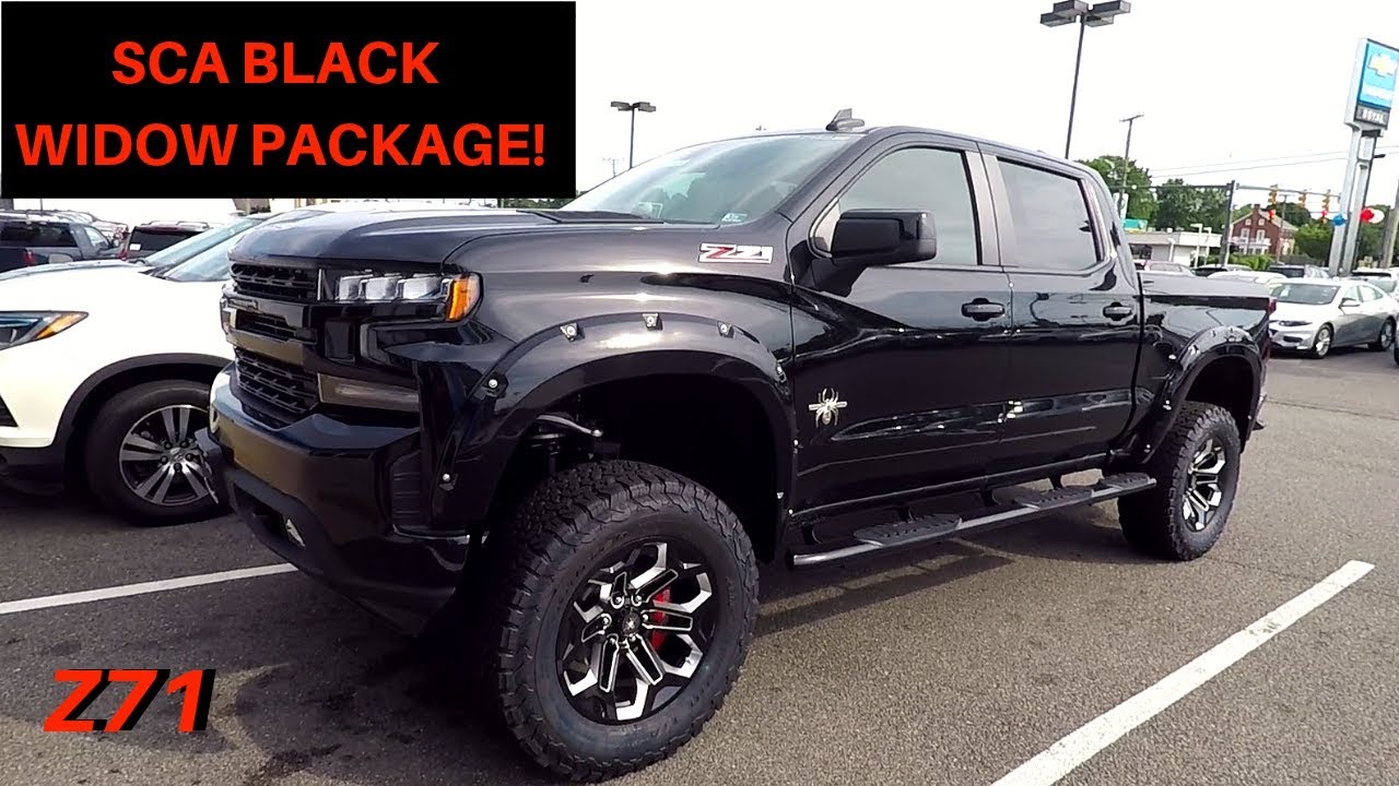 CUSTOM SCA 2019 Chevy Silverado Black Widow Z71! - YouTube