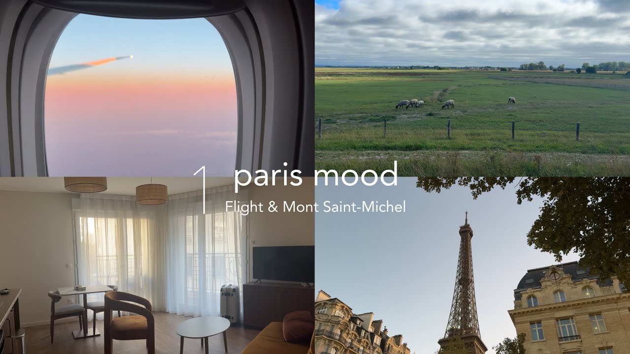 【 vlog#28 】憧れのパリ🇫🇷|AirFrance|モンサンミッシェル