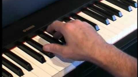 Piano Lessons - How to play Major Chords Using Black Keys