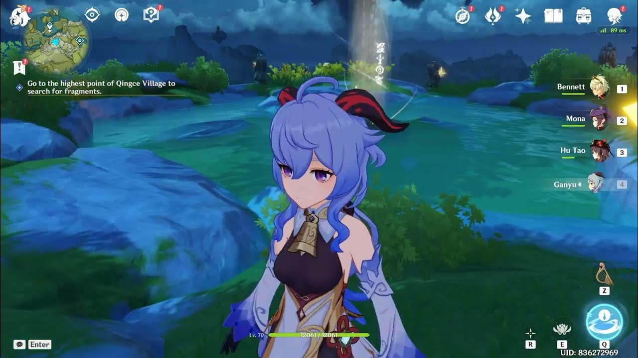 Go to the highest point of Qingce Village to search for fragments Genshin Impact (World Quest