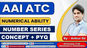 AAI ATC QUANT PREPARATION BY ANKUR SIR || NUMBER SERIES || ATC ONLINE COACHING ||