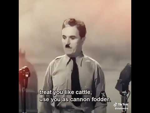 The Dictator - charlie chaplin speech