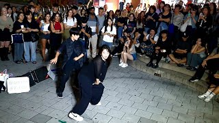 [STREET ARTIST] YU KAGAWA & HYOJIN. INTERACTIVE HONGDAE BUSKING. 230918.