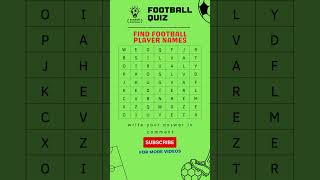 Guess Football Player Names in Crosswords 3 #Shorts #footballquiz #crossword