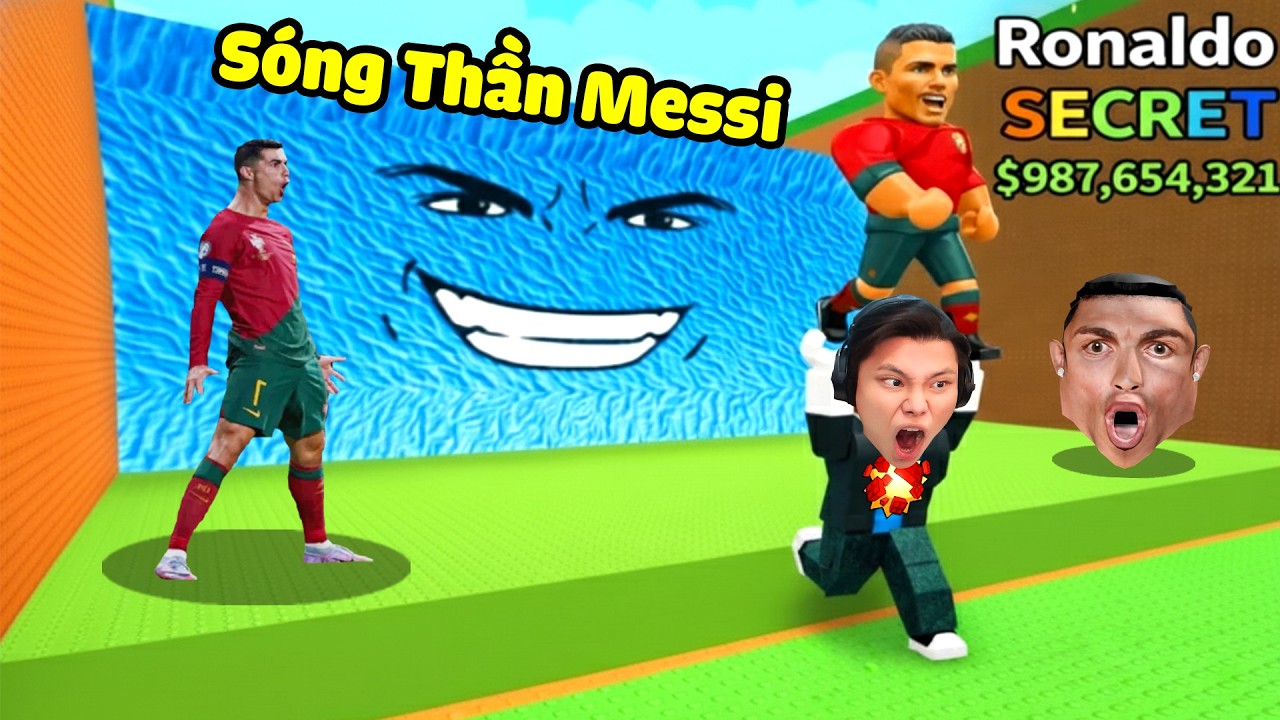 [ROBLOX] JayGray Giải Cứu Ronaldo Khỏi Sóng Thần Messi😜🌊Thử Thách Trốn Thoát Khỏi Obby Troll CR7