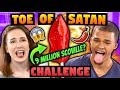 TOE OF SATAN CHALLENGE (World's Hottest Lollipop!)